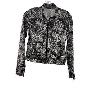 Danskin Women's Cropped Active Full Zip Jacket Size Large